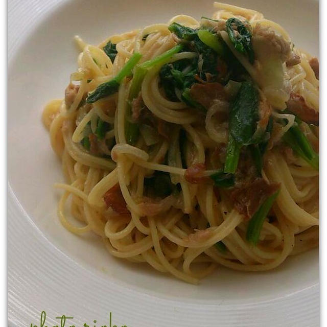 ●ツナとほうれん草のパスタ●