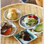 竹ざるでワンプレートの朝ごはん