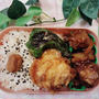 唐揚げ豚の黒酢炒め弁当【のっけ弁当】    #節約弁当