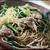豚肉と小松菜のごま塩風味パスタ☆