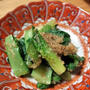 小松菜のごま和え　ごま多め醤油少な目で