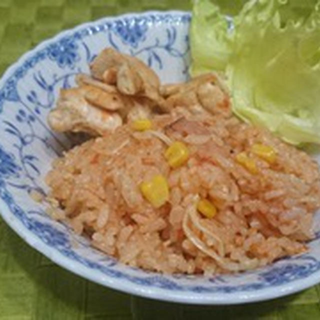 炊き込みチキンライス  (時短レシピ)