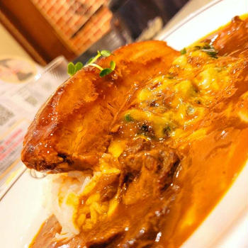 【期間限定】船橋 豚の角煮がのったビーフカレー♪