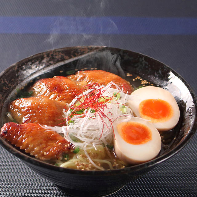 鶏塩ラーメン♪　～電気圧力鍋で簡単に！～