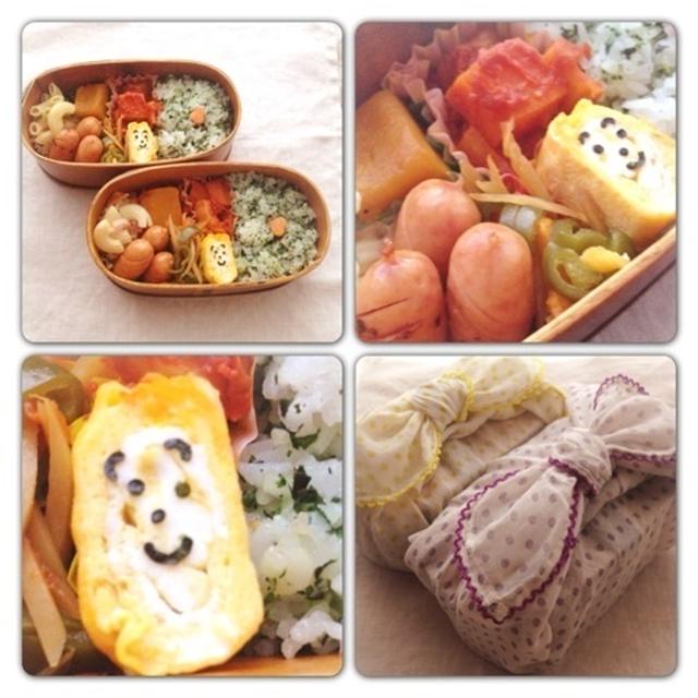 ぼんやり顔とウルトラマン卵のお弁当