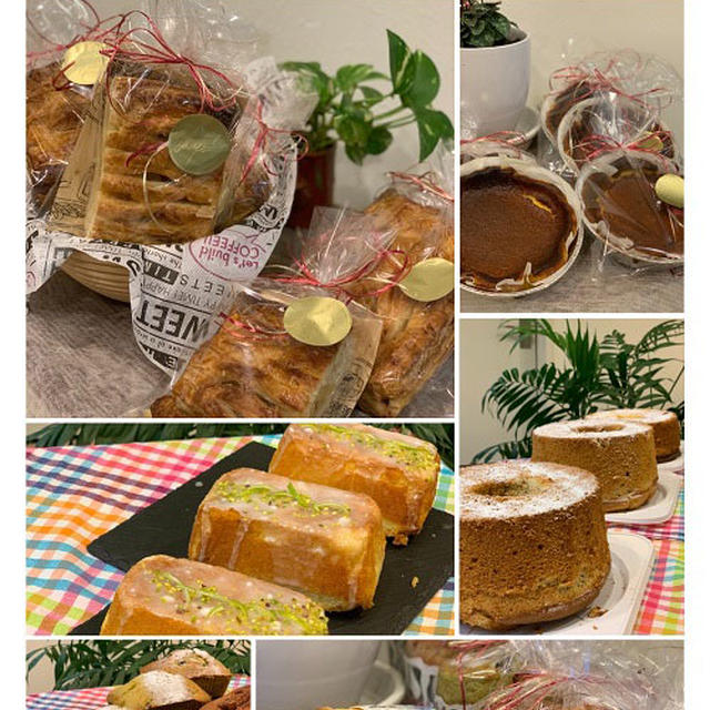 昨日のキッチンは一日中甘い香り～大量のケーキ作りに追われていました　♪♪