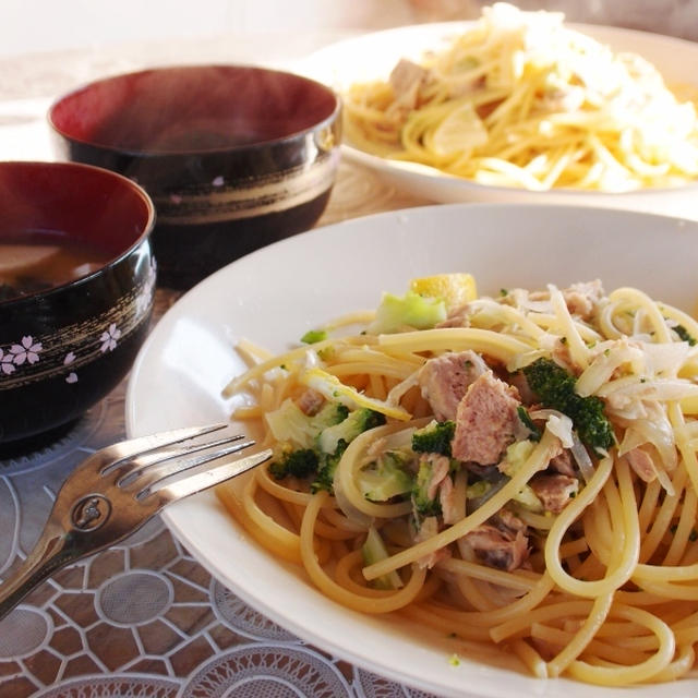 ツナとレモンのスパゲッティ