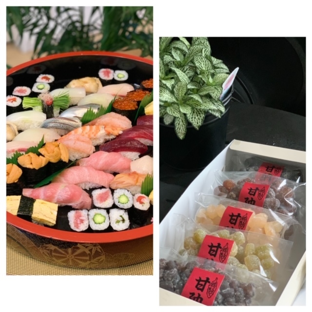主人との夕食はお寿司で・・・・