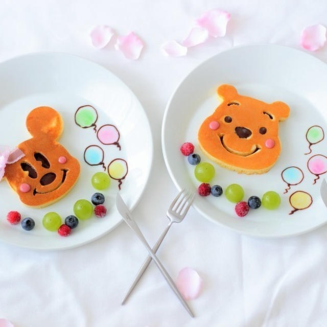 ミニー＆ミニーの可愛いパンケーキ♪＆オムライス♪