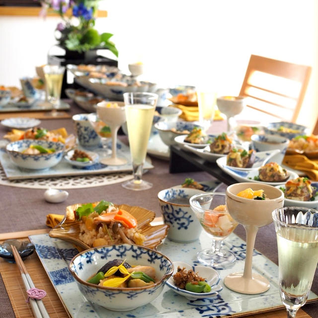 秋のおうちごはんレッスン４日目のテーブルとお茶♪