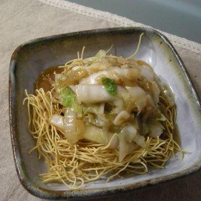 白菜のあんかけそば