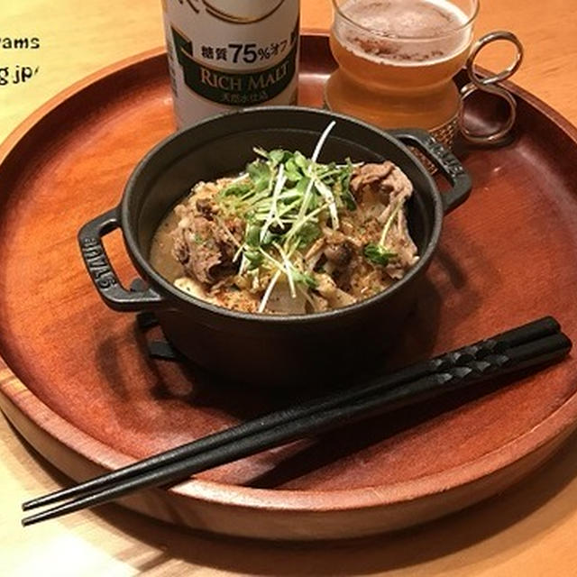 ストウブで『肉豆腐』なひとりごはん。