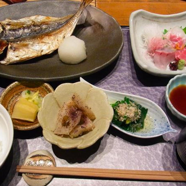 【いろり庵 然】鯵がおいしい！お昼の焼き魚定食
