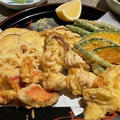 鱈の白子・金目鯛・松茸・野菜の天ぷら