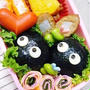 キャラ弁**まっくろくろすけ