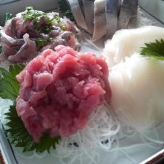 おさしみの盛り付け方