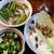 「レタス包み」＆「ニラとハムの中華スープ」