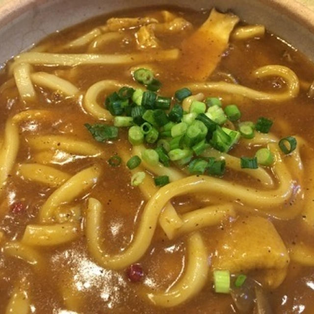 カレーうどんと焼き魚定食