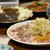 フライパン焼肉　＆　鰹たたきの海鮮サラダ