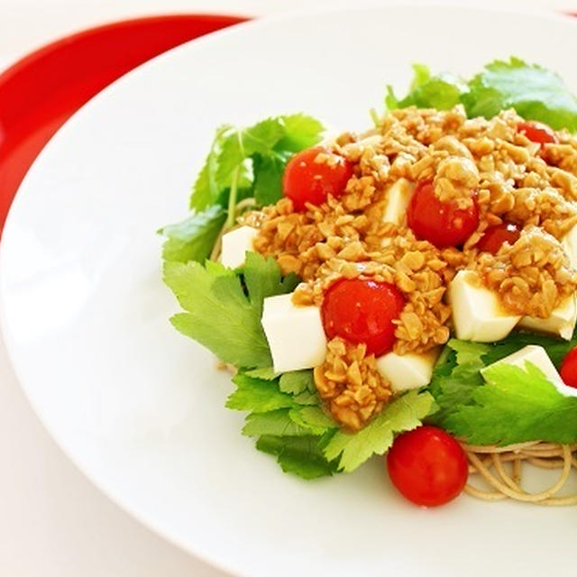 夏のダイエットレシピ 納豆ドレッシングで食べる サラダそばのレシピ By 和田 良美さん レシピブログ 料理ブログのレシピ満載