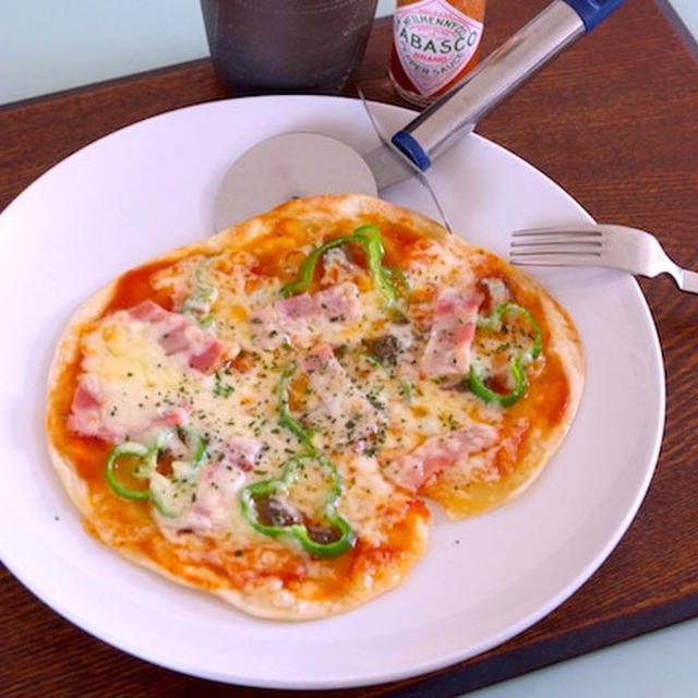 自家製ピザ生地で「主婦ランチ」