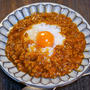 キーマカレー風「普通のカレー」&「メシ通さんアップ！今回はトロ甘な長ネギー」