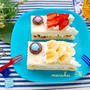 こいのぼりのスイーツサンド♪苺とバナナの2種類