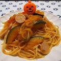 かぼちゃと魚肉ソーセージのナポリタン by とまとママさん