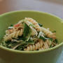 『水菜とえのきの明太子パスタ』