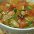 腸内フローラ改善レシピ・トマトと豆のピリ辛鍋アレンジ