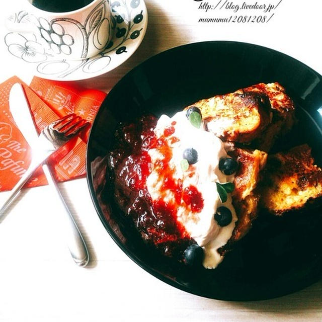 《レシピ》黒糖レーズンパン♪　～フレンチトーストへ♡　と、本日のわんこ。
