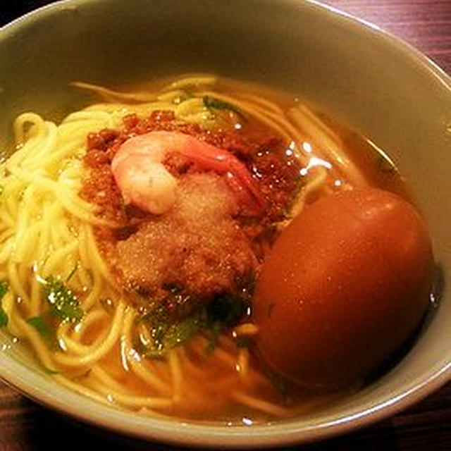 担仔麺、擔仔麵│台湾海老スープ麺（ダンザイ麺）