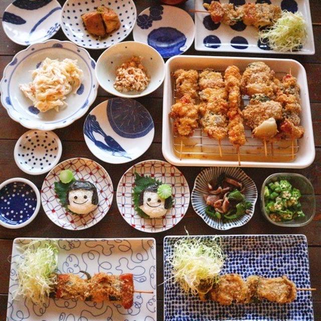 朝からガッツリ！串カツ 顔むすびの和定食