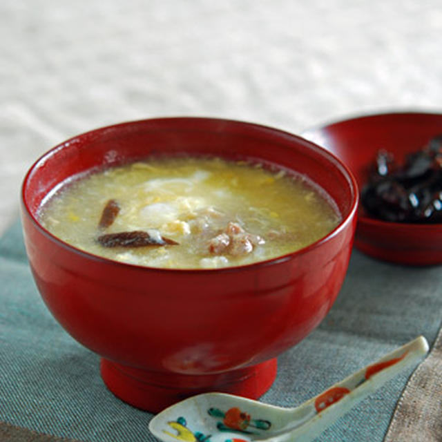 白菜スープでおじやご飯
