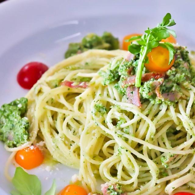 ビタミン爆弾！パセリとブロッコリーのジェノベーゼ風パスタ