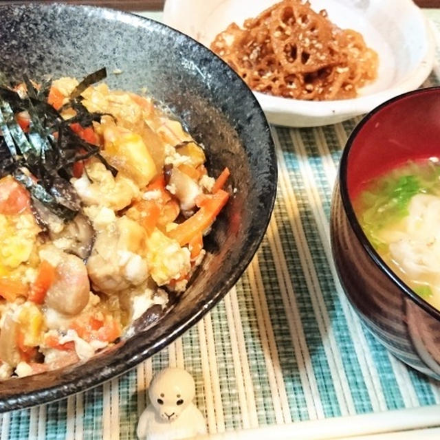 我が家のイチオシ【麩のふわふわ玉子丼】de夕食　＆　人は見た目ではない！？　見極めの難しさ？？