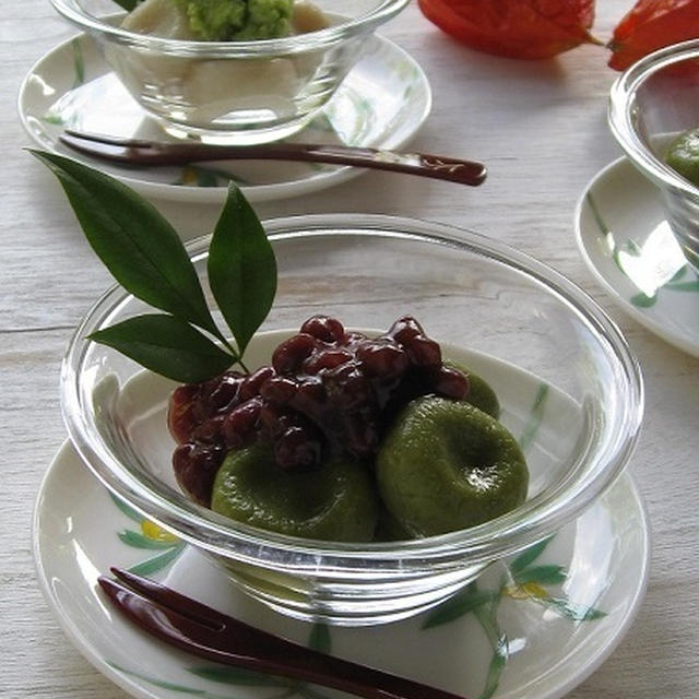 もっちもち♪ ２種類の豆腐白玉だんご