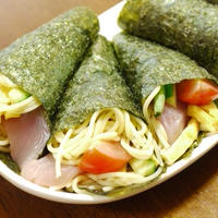 つけ麺手巻きスパゲティー
