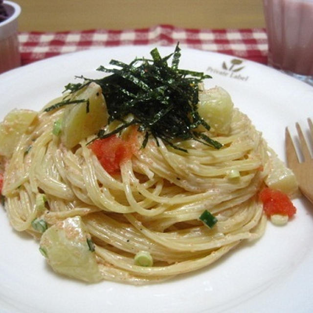 クリーム系のパスタは美味しいね☆