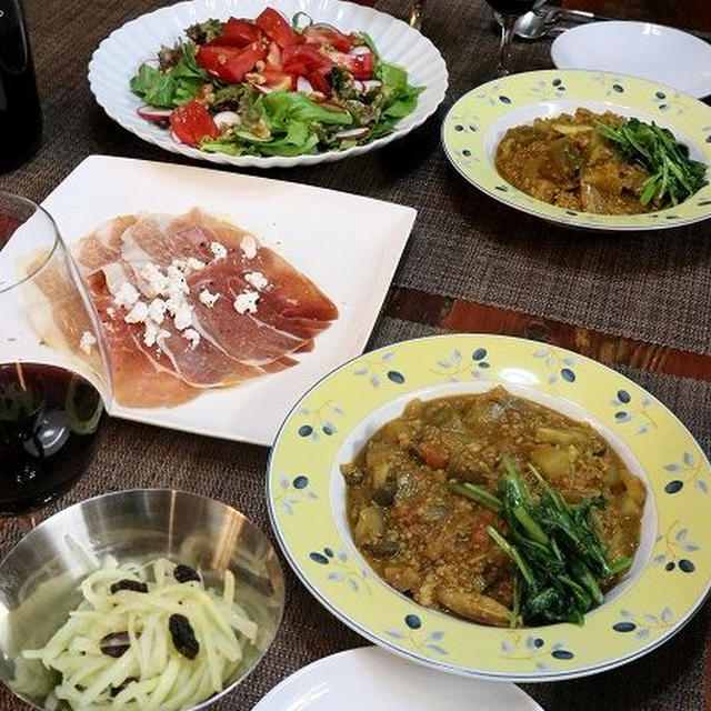 ◆青パパイヤでスパイスカレーのおうちごはん♪～ゆるやか糖質制限中♪