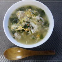 丸美屋混ぜ込みわかめであさごはん　わかめたまご雑炊