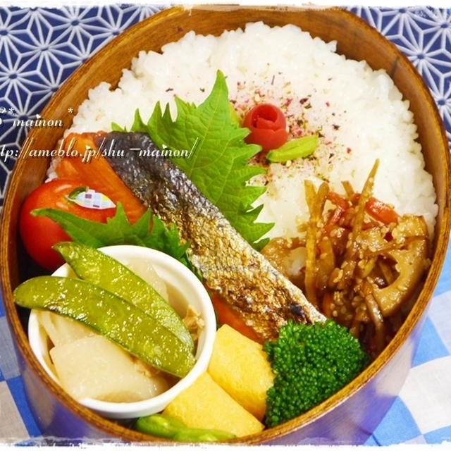 ＊わっぱデビュー☆わっぱde初おっさん弁当＊
