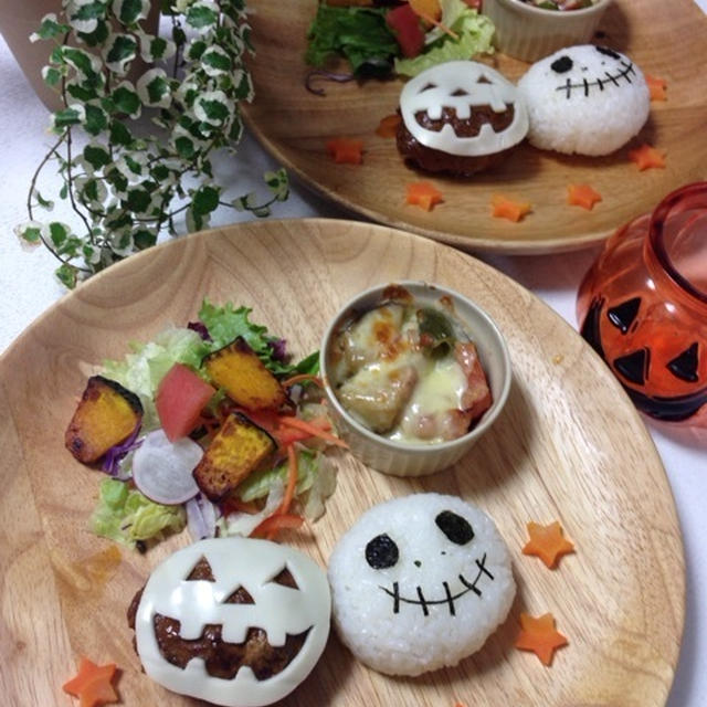 ♡Happy Halloweenプレート♡と成功ロールパン