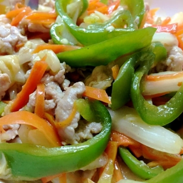 冷蔵庫整頓で野菜炒め＆庭のサルスベリ♪
