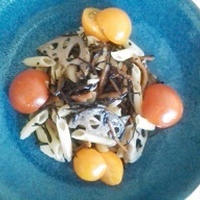 あらめと蓮根のさっぱり和風パスタ♡　素敵なお米屋さん♪