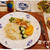 蒸し鶏のネギソース＆ガーリックライス♪ Chicken & Garlic Rice