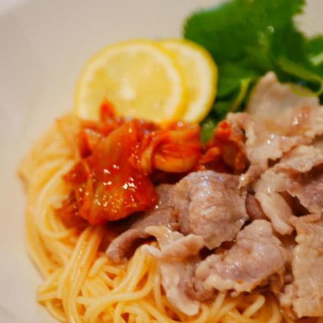 スタミナそうめん！冷しゃぶビビン麺