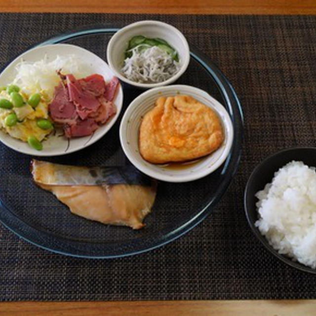 見た目がいまいちや☆あぶ玉袋煮♪☆♪☆♪