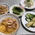 イカとじゃがいもの煮物。回鍋肉