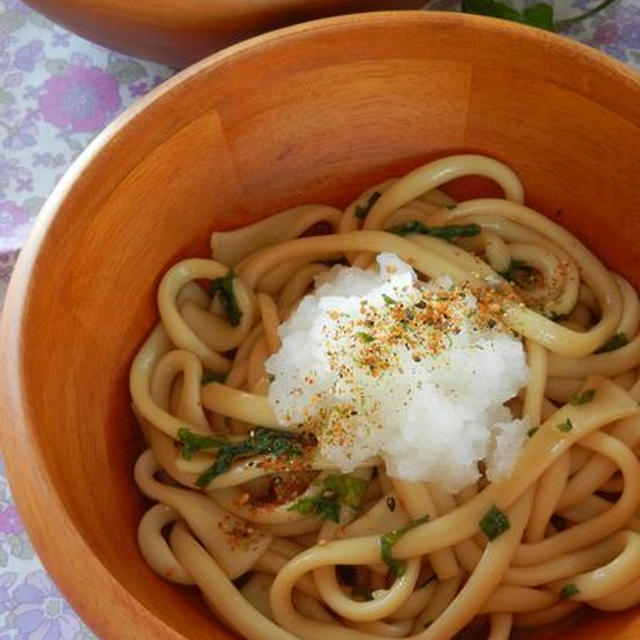 大葉醤油のおろしうどん